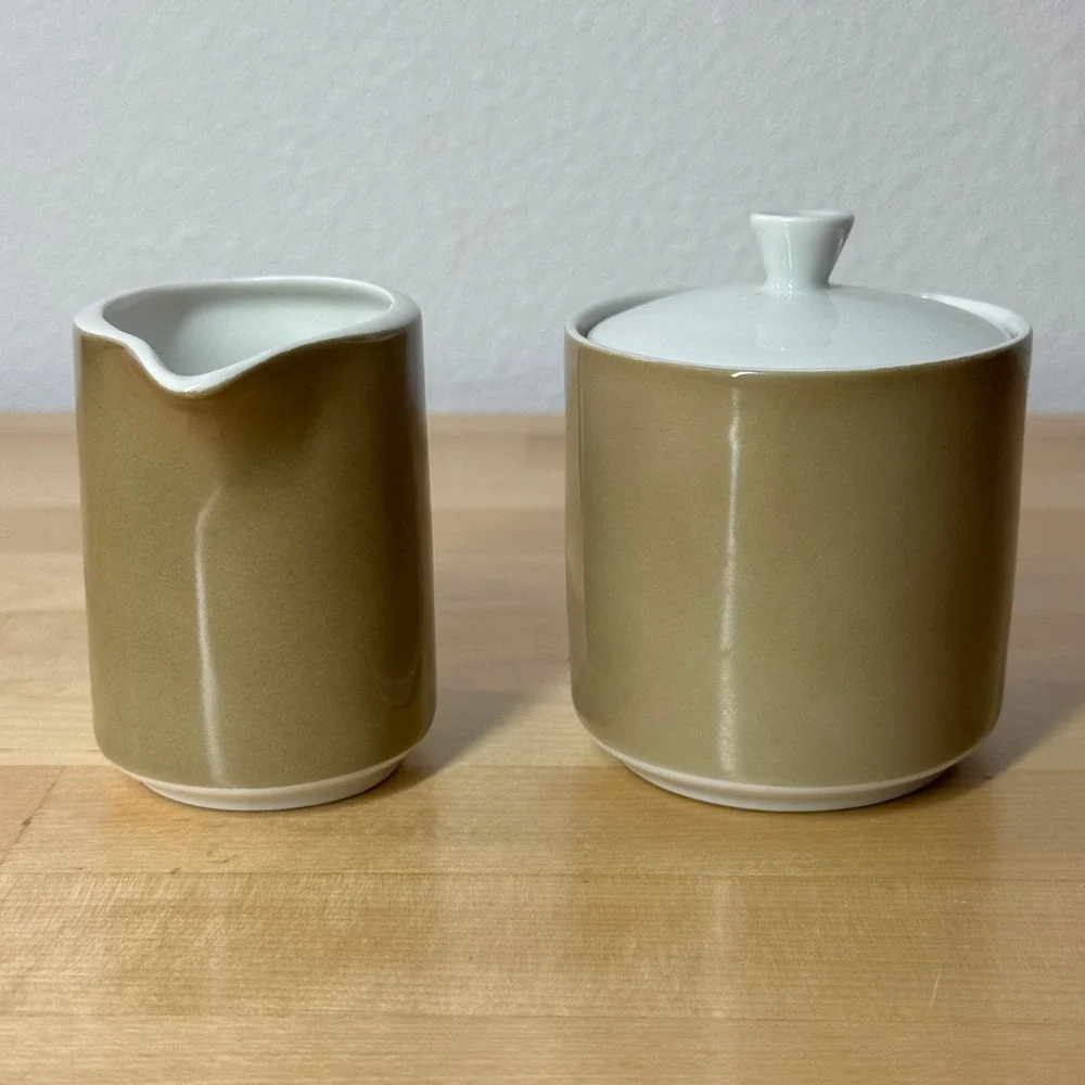 Seltmann Weiden Bavaria Christian Creamer and Sugar Bowl Set Western Germany MCM